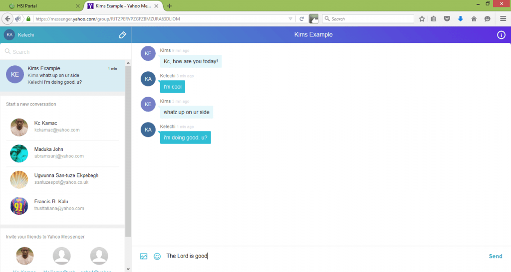 yahoo messenger