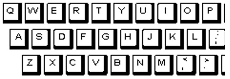 Alphabetical keys