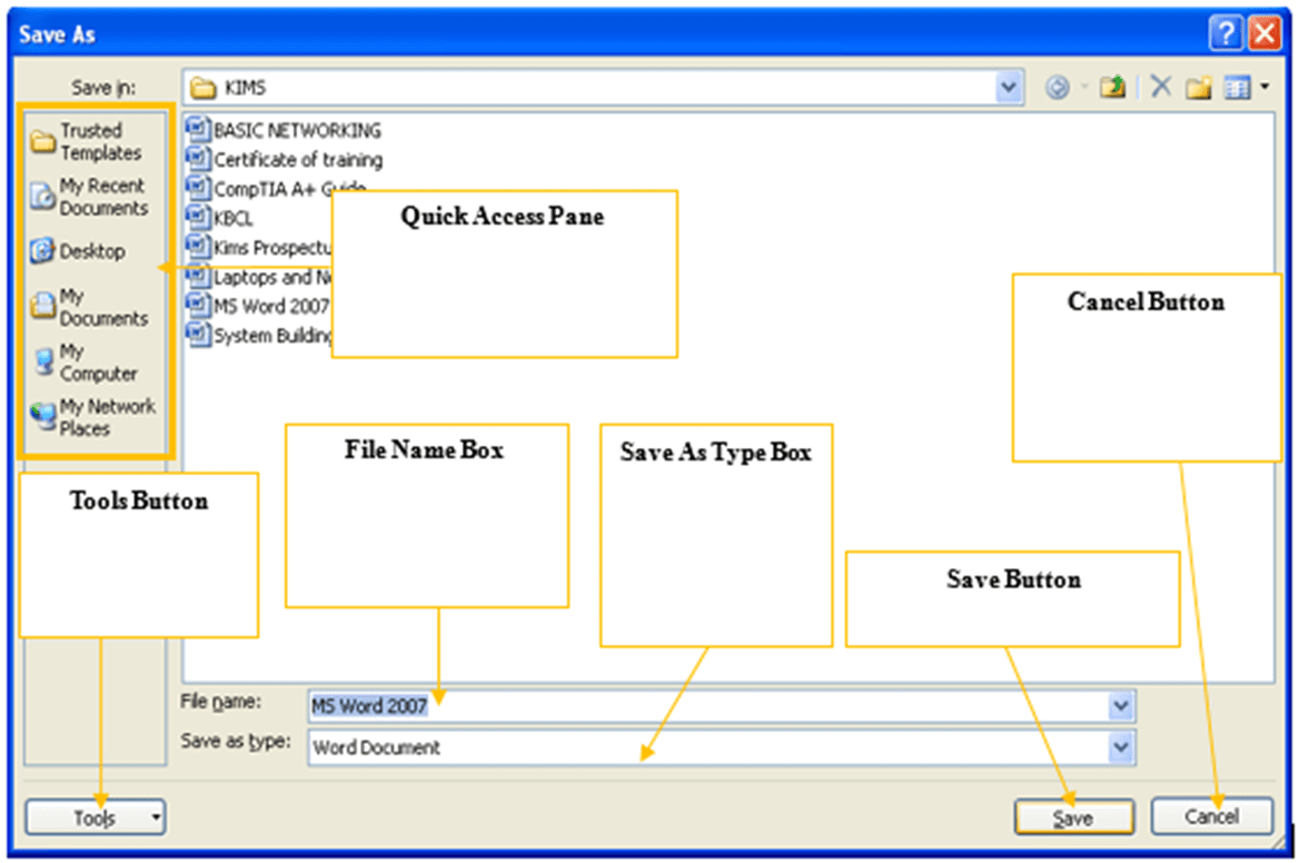 Save document