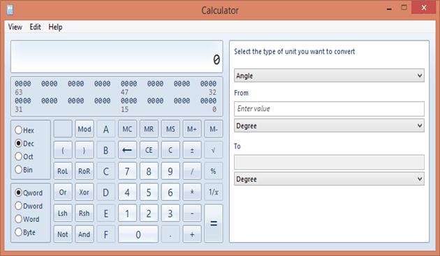 Calculator Binary to Hex