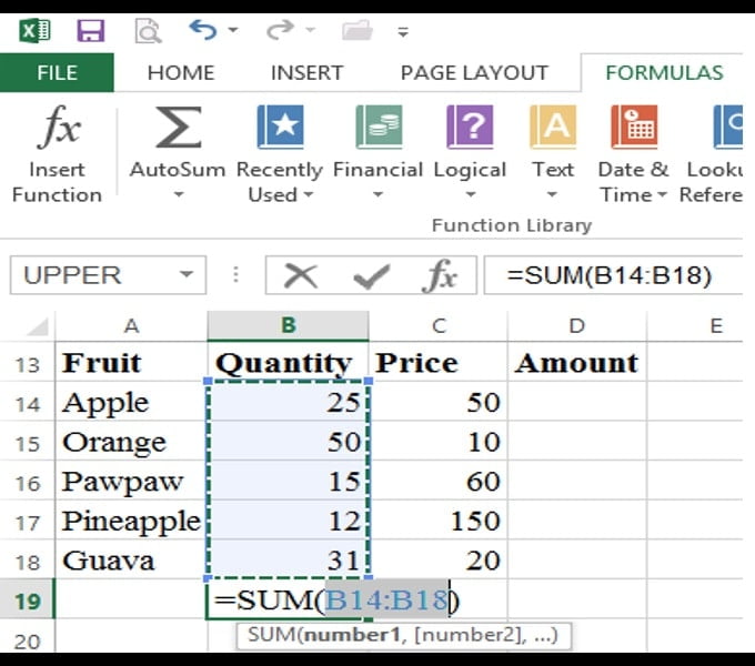 working with addition function