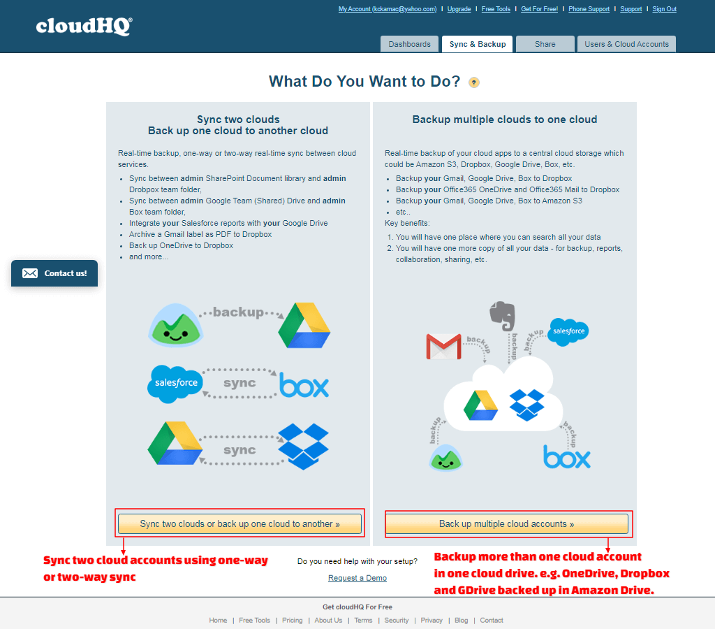 cloudHQ set up