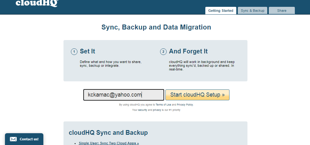 cloudHQ - backup