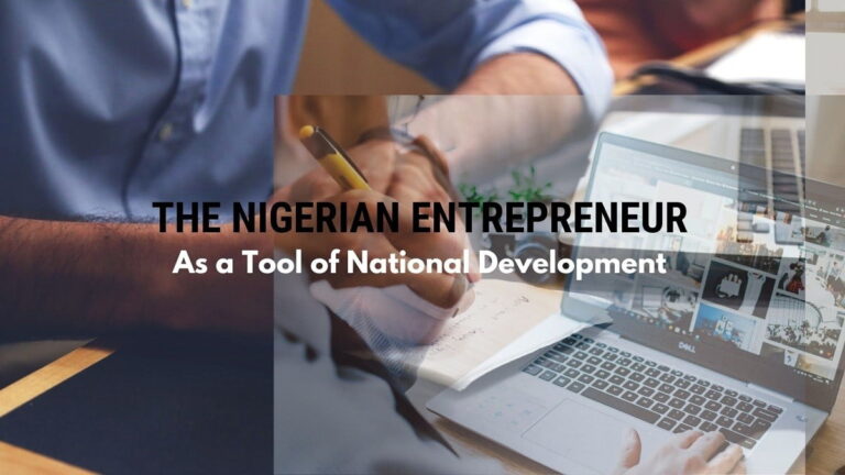 nigerian entrepreneur: a tool of national development