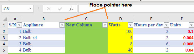 modifying cell height and width