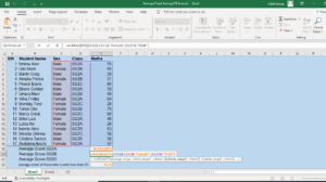 averageifs in excel