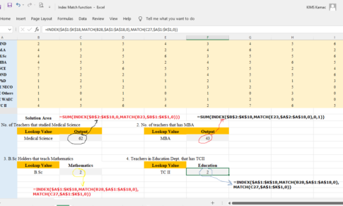 INDEX MATCH Function with Multiple Criteria In Excel