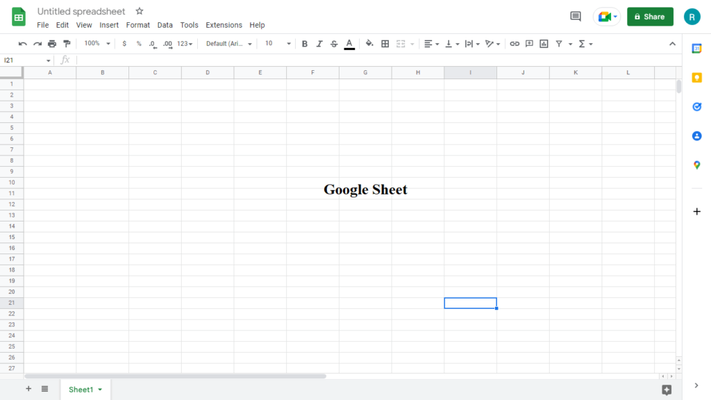 google sheet spreadsheet program