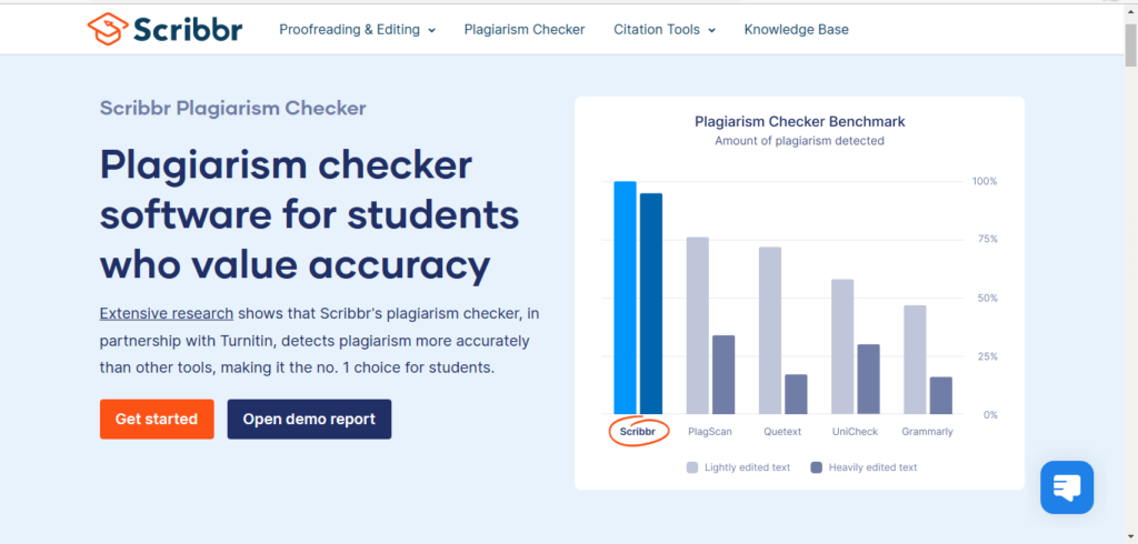 Plagiarism checker tool - scribbr