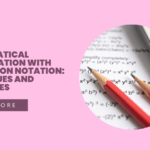 Mathematical manipulation with summation notation