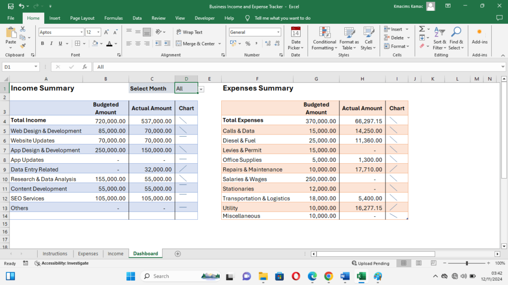 Create a Business Expense Tracker Like a CFO: