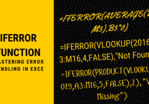 What is IFERROR Function in Excel: Mastering Error Handling in Excel