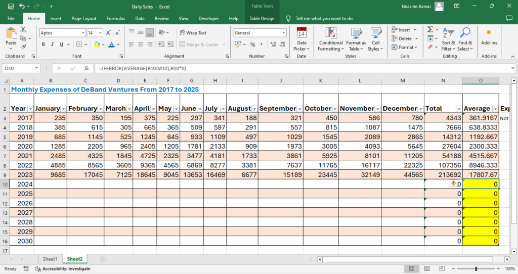 IFERROR Function in Excel